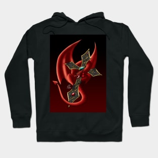 Red Dragon Guarding A Holy Treasure Hoodie